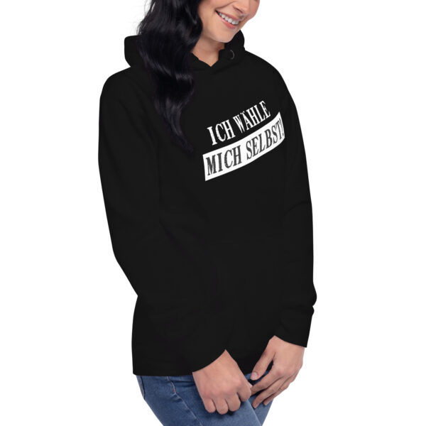 "Ich wähle mich selbst! - Direkte Demokratie Jetzt" Unisex-Kapuzenpullover - schwarz – Bild 6